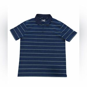 Men's Navy Striped Polo Shirt